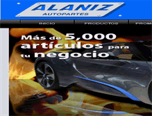 Tablet Screenshot of alanizautopartes.com.mx